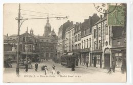59 Nord - Roubaix Place Des Halles Tramway 1920 - Roubaix