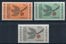 RC 8020 CHYPRE CYPRUS 250 / 252 - SERIE EUROPA 1965 COMPLÈTE COTE 50€ NEUF ** TB - Cipro (...-1960)
