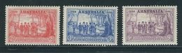 AUSTRALIE  N° 123 à 125 * - Neufs