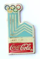 Pin's COCA COLA - JO LAKE PLACID 1980 - Premier China - H056 - Coca-Cola