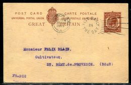 Grande Bretagne - Entier Postal Commerciale  , Oblitération " Poste Early In The Day " En 1939 Pour La France - Ref M2 - Material Postal