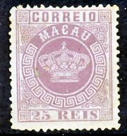 !										■■■■■ds■■ Macao 1885 AF#18a(*) Crown 25 Réis 12,5 Violet (x2773) - Neufs