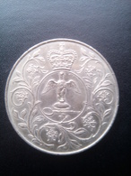 1977 Elizabeth II DG.REG.FG Commémorative Crown - Verzamelingen