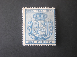 CUBA 1878 SCUDO DI SPAGNA MH - Cuba (1874-1898)