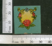 India Vintage Trade Label Blank Essential Oil Label Rose Flower # 1918 - Etichette