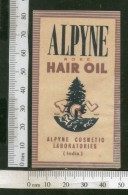 India Vintage Trade Label Alpyne Rose Essential Hair Oil Label # LBL76 - Etiquetas