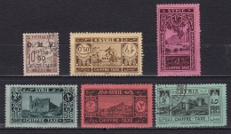 Syrie Taxe N° 9,32*,33*,34*,35*,36 - Unused Stamps