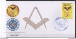 Madagascar Madagaskar 2017 FDC 1er Jour Mi. 2689 XVème Conf Grandes Loges Régulières Franc-maçons Freimaurer Freemasonry - Francmasonería