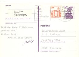 Mi Nr 533 A I Auf Kreissage Postkarte Gelaufen 85 Nurnberg -  See Sonderstempel Post - Postales - Usados