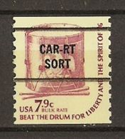 Etats-Unis - 1976 - Préoblitérés - CAR RT SORT On Drum, 7c9 - Precancels