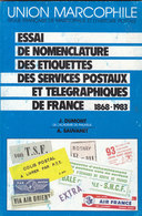 Catalogue: Essai De Nomenclature Des étiquettes Des Services Postaux - 220 Pages - Philately And Postal History
