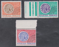 Année 1964-69 - N° 124 - 125 - 127 - Monnaie Gauloise - 3 Valeurs - 1964-1988