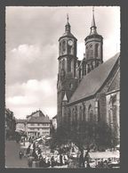 Göttingen - Jacobikirche - 1954 - Bahnhofbuchhandlung, Kassel - Agfa Fotokarte - Markt - Animiert - Goettingen