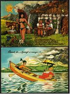 2 X Spsß-Karten 7 Humorkarten Mit Regen  -  Mehrbildkarten Ca.1969   (8372) - Bodenmais