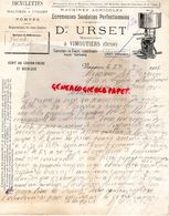 61- VIMOUTIERS- RARE LETTRE MANUSCRITE SIGNEE DESIRE URSET- BICYCLETTES-MACHINES COUDRE-MACHINES AGRICOLES-ECREMEUSE-191 - Agriculture