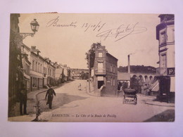 BARENTIN  (Seine-Maritime)  :  La Côte Et La Route De Pavilly   1907    - Barentin