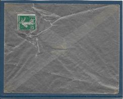 France N°137 S/enveloppe Cristal - Brieven En Documenten