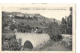 CPA Animée / Très Rare  / 11 AUDE / CUCUGNAN / Le Pont De La Vieille Fontaine 1916 / Timbre Taxe 10c - 1859-1959 Briefe & Dokumente