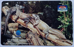 Indonesia  75 Units " Soa- Soa Ambon - Lizards " - Indonesië