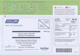 Niederlande Schiedam No Stamp Required Brother Recycling Centre Umwelt Recycling Druckerpatronen - Franking Machines (EMA)