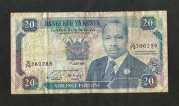 [NC] KENYA - CENTRAL BANK Of KENYA - 20 SHILLINGS (1991) - D. TOROITICH ARAP MOI - Kenia