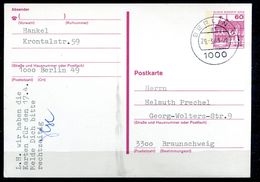 BERLIN - Ganzsachen Michel P122 Nach Braunschweig - Postales - Usados