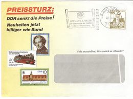 1984 Mi Nr 914 Auf Decorative Enveloppe 7073 Lorch/Wurtt 1 Mit Sonderstempel  - Gebuhr Bezahlt  + DDR Stamps - Privatumschläge - Gebraucht