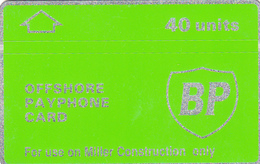 BT Oil Rig Phonecard - British Petroleum 40unit (Miller Only) - Superb Fine Used Condition - Piattaforme Petrolifere