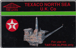 BT  Oil Rig Phonecard- Texaco North Sea- 100units - Superb Fine Used Condition - [ 2] Plataformas Petroleras