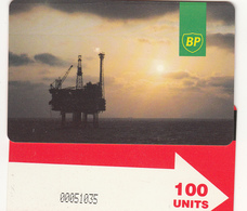 BT  Oil Rig Phonecard - British Petroleum 100unit (IPLS) - Superb Fine Used Condition - Piattaforme Petrolifere