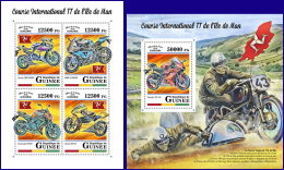 GUINEA REP. 2018 MNH** Isle Of Man TT Race Motorcycle Motorräder Motos M/S+S/S - OFFICIAL ISSUE - DH1809 - Motorbikes