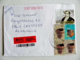 Cover From Argentina 2012 Registered Pottery Moreno - Lettres & Documents