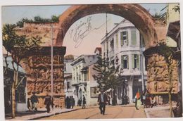 Cpa,1917,grèce,salonique,   Arc  D'alexandre Le Grand ,street Old?rue Ancienne,habitant ,autographe - Greece