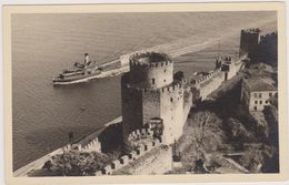 CARTE PHOTO,turquie,istambul,the Rumelihisar Towers And The Bosphorus,istanbul,bateau - Turkey