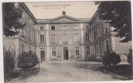 Cpa,1918,saint Symphorien D'ozon,prés De Feyzin,l'hotel De Ville,fin De La 1er Guerre,RHONE,69 - Feyzin