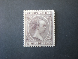 PORTO RICO PUERTO RICO 1891 King Alfonso XII Of Spain MNG - Puerto Rico