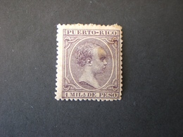 PORTO RICO PUERTO RICO 1891 King Alfonso XII Of Spain MHL - Puerto Rico