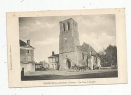 Cp, 86 , VENDEUVRE DU POITOU , Vienne , La Place De L'église , Vierge - Sonstige & Ohne Zuordnung