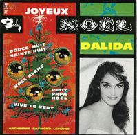 EP 45 RPM (7")  Dalida  "  Joyeux Noël  " - Christmas Carols
