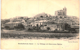 ROCHEFORT DU GARD ... LE VILLAGE ET L ANCIENNE EGLISE - Rochefort-du-Gard