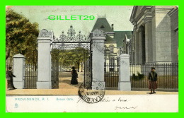 PROVIDENCE, RI - BROWN GATE, ANIMATED - TRAVEL IN 1909 -  RAPHAEL TUCK & SONS - - Providence