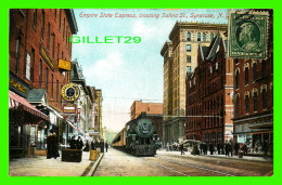 BUFFALO, NY - FALLS STREET, ANIMATED - TRAVEL IN 1941 -  PUB. BY THE BUFFALO NEWS CO - UNICO - - Buffalo