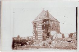 BEUVRAIGNES Grande Guerre 14.18 Original Private Deutsche Fotokarte Soldaten Vor Zerstörter Schule Juli 1915 - Beuvraignes