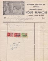 BELGIË/BELGIQUE :1935: Facture De ## WOUE François, FORCHIES-la-MARCHE ## à ## Léopold LEFEIRE, Forchies ## - Straßenhandel Und Kleingewerbe