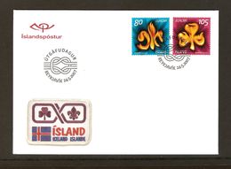 ISLANDIA/ ISLAND/ ICELAND -EUROPA  2007-" A CENTENARY SCOUT -EUROPA-CEPT"- FDC De La SERIE De 2 V. Tipo A - 2007