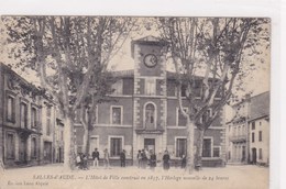 Salles D Aude Hotel De Ville Tres Animée Horloge Nouvelle - Salleles D'Aude