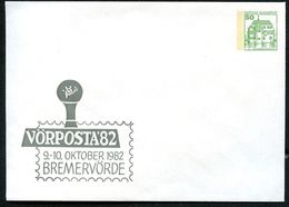 Bund PU113 D2/009 Privat-Umschlag VÖRPOSTA BREMERVÖRDE 1982 - Private Covers - Mint