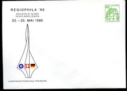 Bund PU113 D2/013 Privat-Umschlag LANDESGARTENSCHAU FREIBURG 1986 - Private Covers - Mint