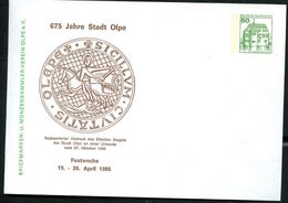 Bund PU113 D2/029a Privat-Umschlag SIEGEL OLPE 1986 - Enveloppes Privées - Neuves