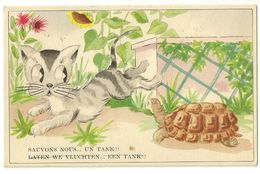 14- Sauvons Nous Un Tank! Tortue Et Chat - Schildkröten